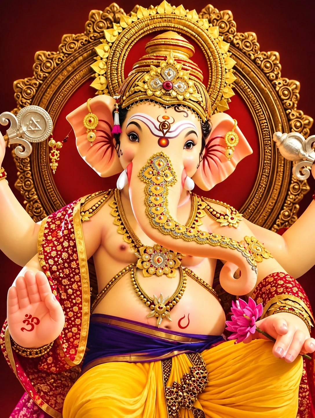 Juinagar Cha Raja community members during Ganesh Utsav